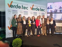 Βράβευση του περιβαλλοντικού προγράμματος Κυκλικής Οικονομίας & Μηδενικών Αποβλήτων στα Greek Green Awards στο πλαίσιο της 6ης Διεθνούς 'Εκθεσης Verde.Tec